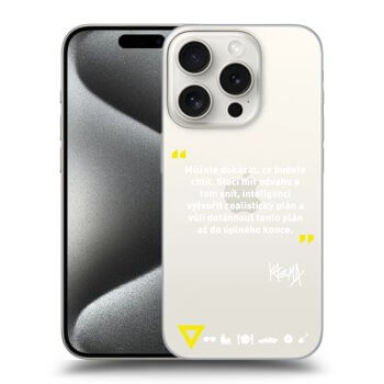 Obal pro Apple iPhone 15 Pro - Kazma - MŮŽETE DOKÁZAT, CO BUDETE CHTÍT