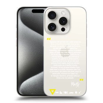 Obal pro Apple iPhone 15 Pro - Kazma - BUĎTE TROCHU YESMANI