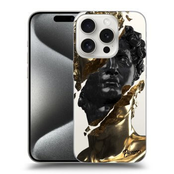 Obal pro Apple iPhone 15 Pro - Gold - Black