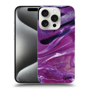 Obal pro Apple iPhone 15 Pro - Purple glitter