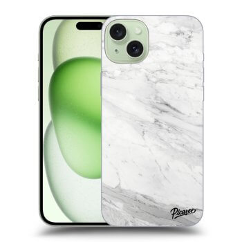 Obal pro Apple iPhone 15 Plus - White marble