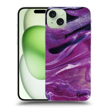 Obal pro Apple iPhone 15 Plus - Purple glitter