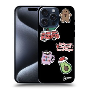 Obal pro Apple iPhone 15 Pro Max - Christmas Stickers