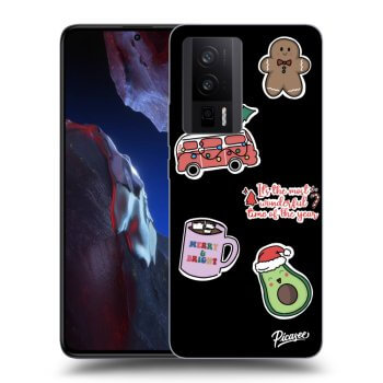 Obal pro Xiaomi Poco F5 Pro 5G - Christmas Stickers