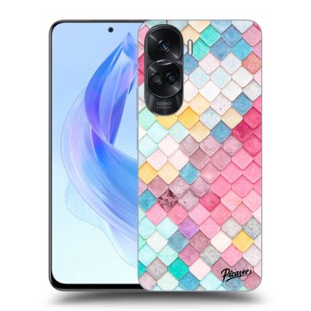 Picasee silikonový černý obal pro Honor 90 Lite 5G - Colorful roof