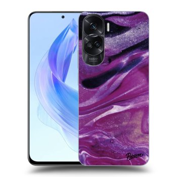 Obal pro Honor 90 Lite 5G - Purple glitter