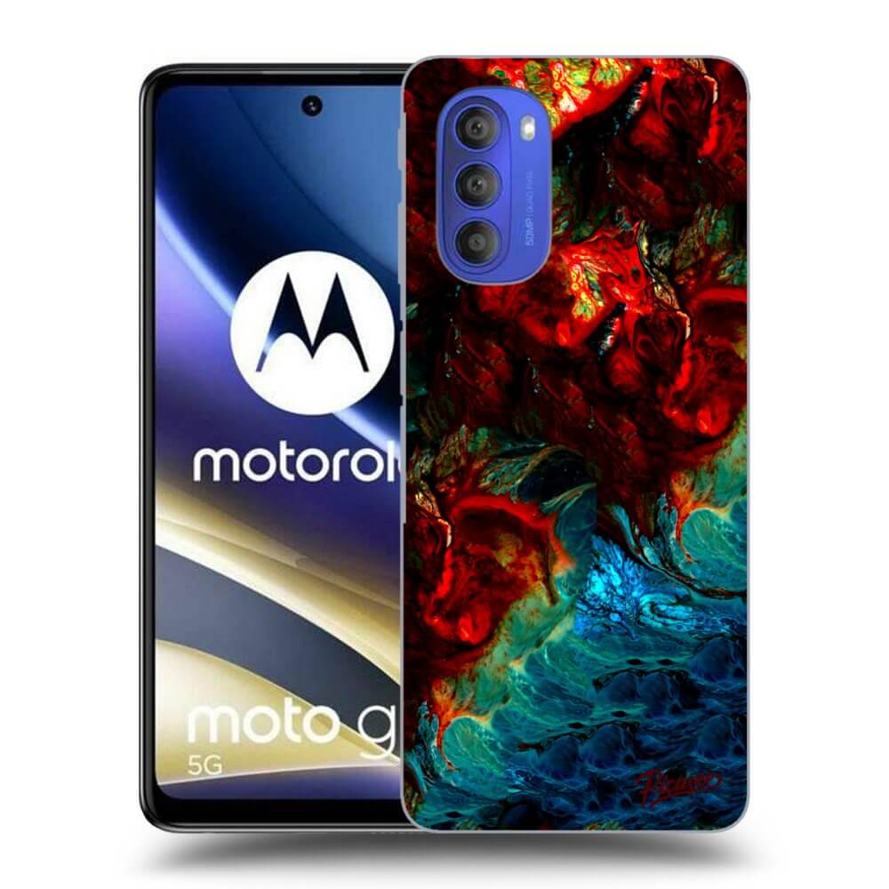 Picasee silikonový černý obal pro Motorola Moto G51 - Universe