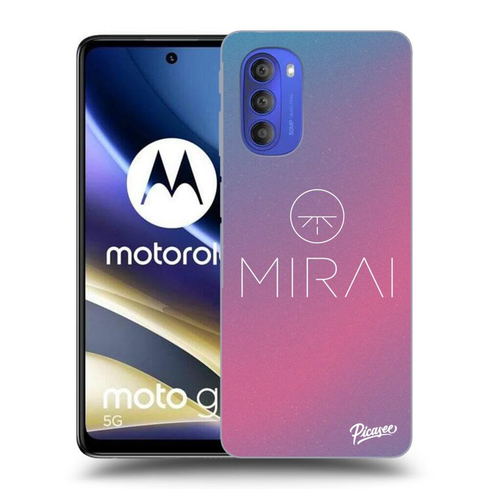 Picasee silikonový černý obal pro Motorola Moto G51 - Mirai - Logo