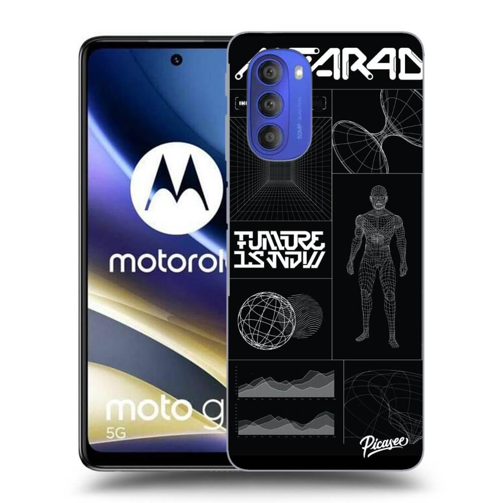 Picasee silikonový černý obal pro Motorola Moto G51 - BLACK BODY