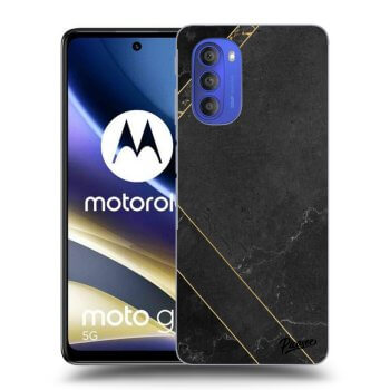 Picasee silikonový černý obal pro Motorola Moto G51 - Black tile