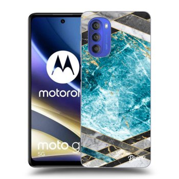 Obal pro Motorola Moto G51 - Blue geometry