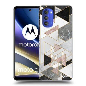 Picasee silikonový černý obal pro Motorola Moto G51 - Light geometry