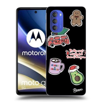 Obal pro Motorola Moto G51 - Christmas Stickers