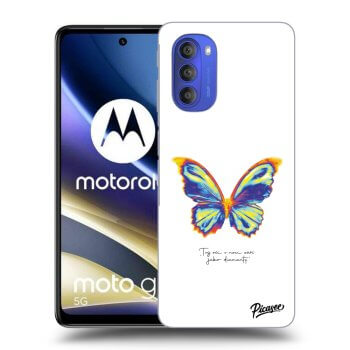 Picasee silikonový černý obal pro Motorola Moto G51 - Diamanty White