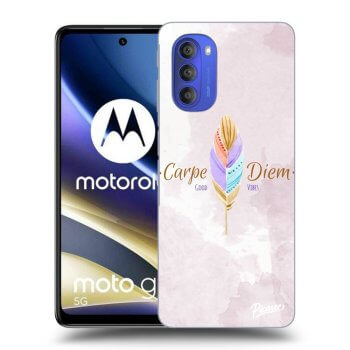 Picasee silikonový černý obal pro Motorola Moto G51 - Carpe Diem
