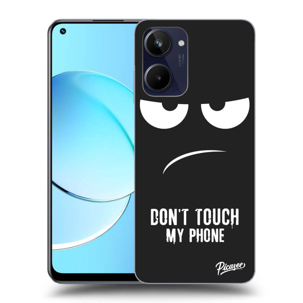 Silikonový černý Obal Pro Realme 10 4G - Don't Touch My Phone