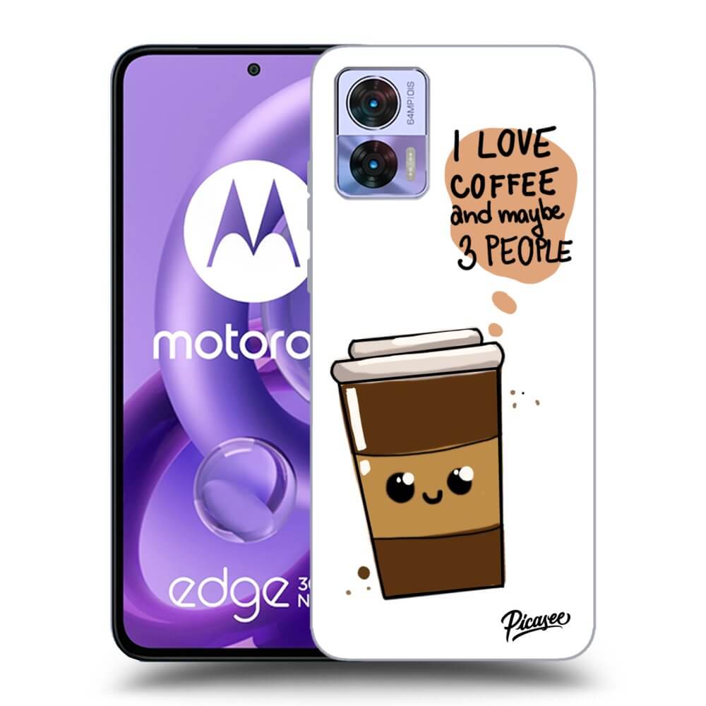 Silikonový černý Obal Pro Motorola Edge 30 Neo - Cute Coffee