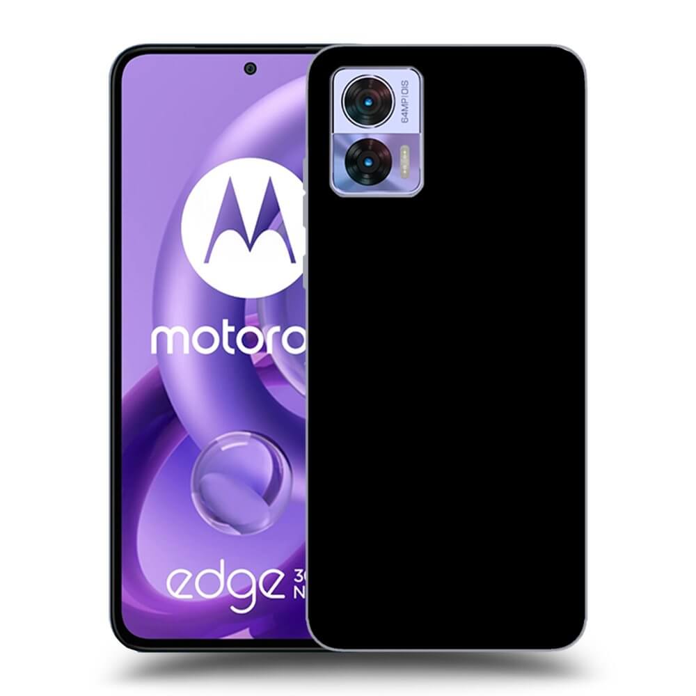 Picasee silikonový černý obal pro Motorola Edge 30 Neo - Separ - Black On Black 1