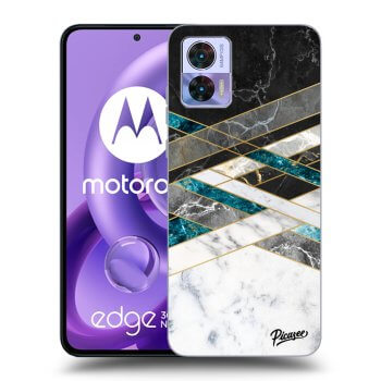 Obal pro Motorola Edge 30 Neo - Black & White geometry