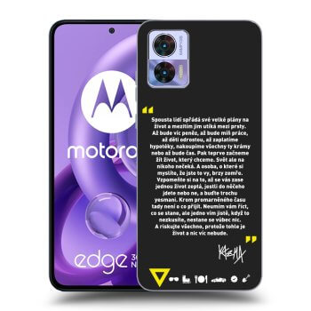 Picasee silikonový černý obal pro Motorola Edge 30 Neo - Kazma - BUĎTE TROCHU YESMANI