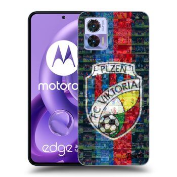 Picasee silikonový černý obal pro Motorola Edge 30 Neo - FC Viktoria Plzeň A