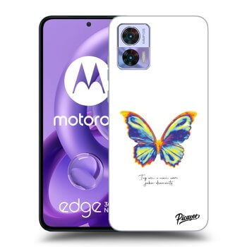 Obal pro Motorola Edge 30 Neo - Diamanty White