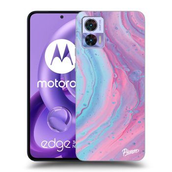 Obal pro Motorola Edge 30 Neo - Pink liquid
