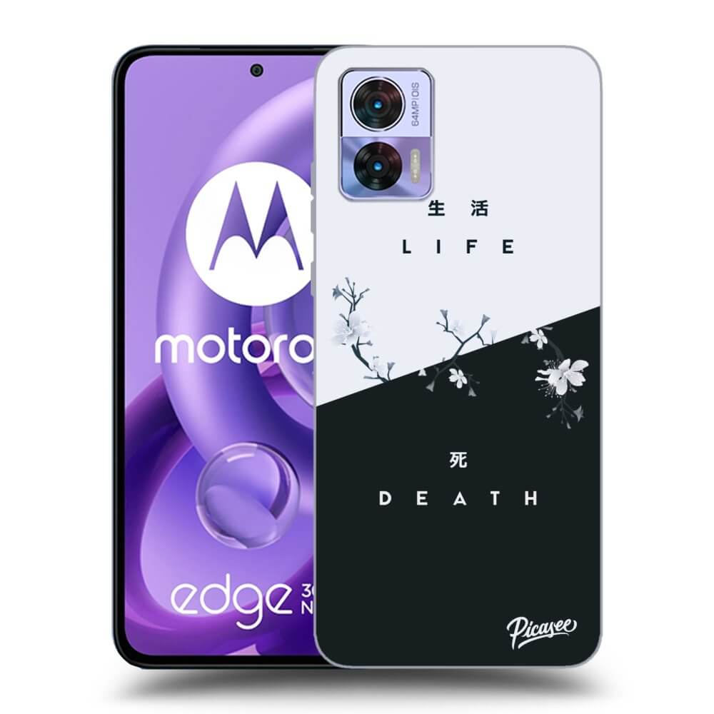 Picasee silikonový černý obal pro Motorola Edge 30 Neo - Life - Death