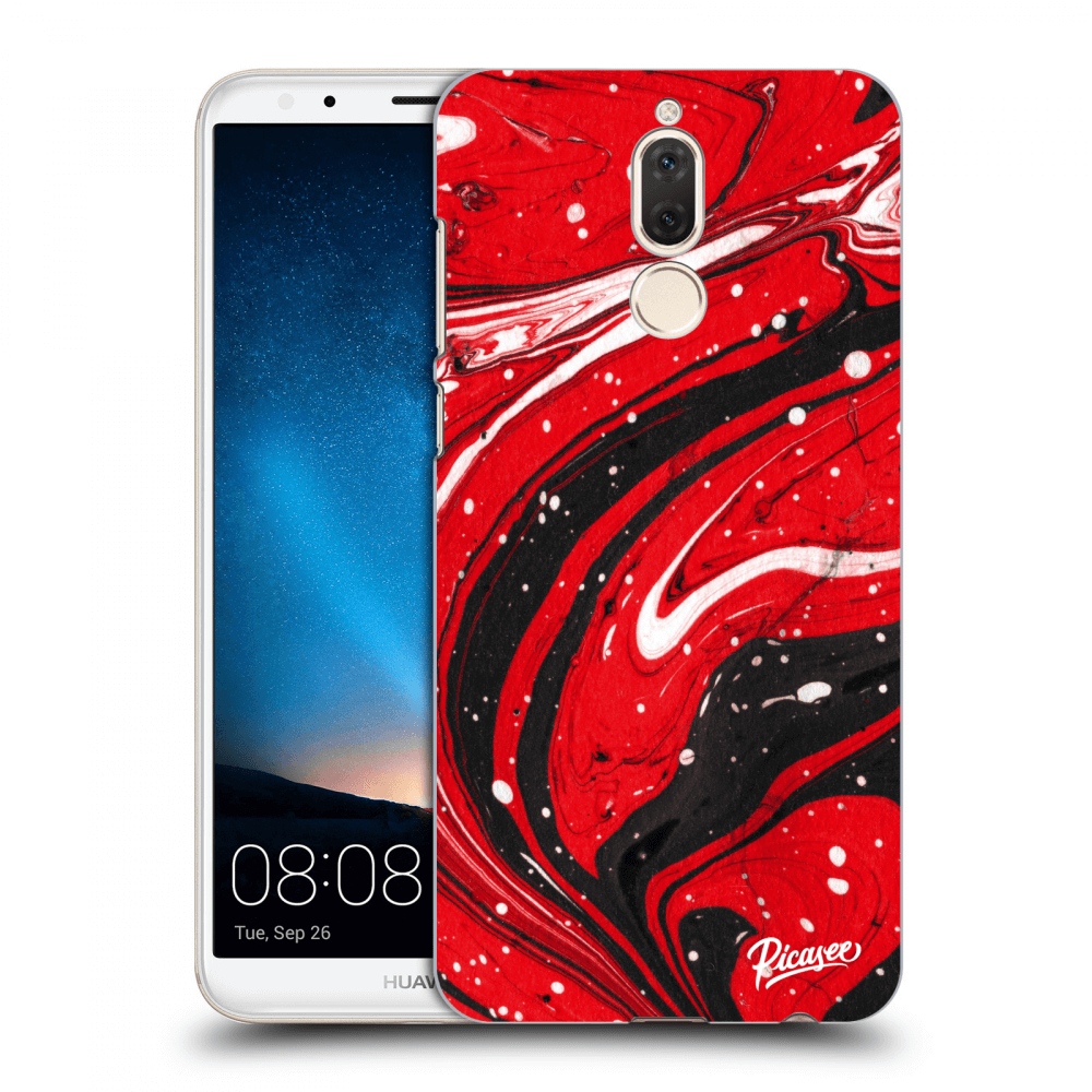 Picasee silikonový průhledný obal pro Huawei Mate 10 Lite - Red black