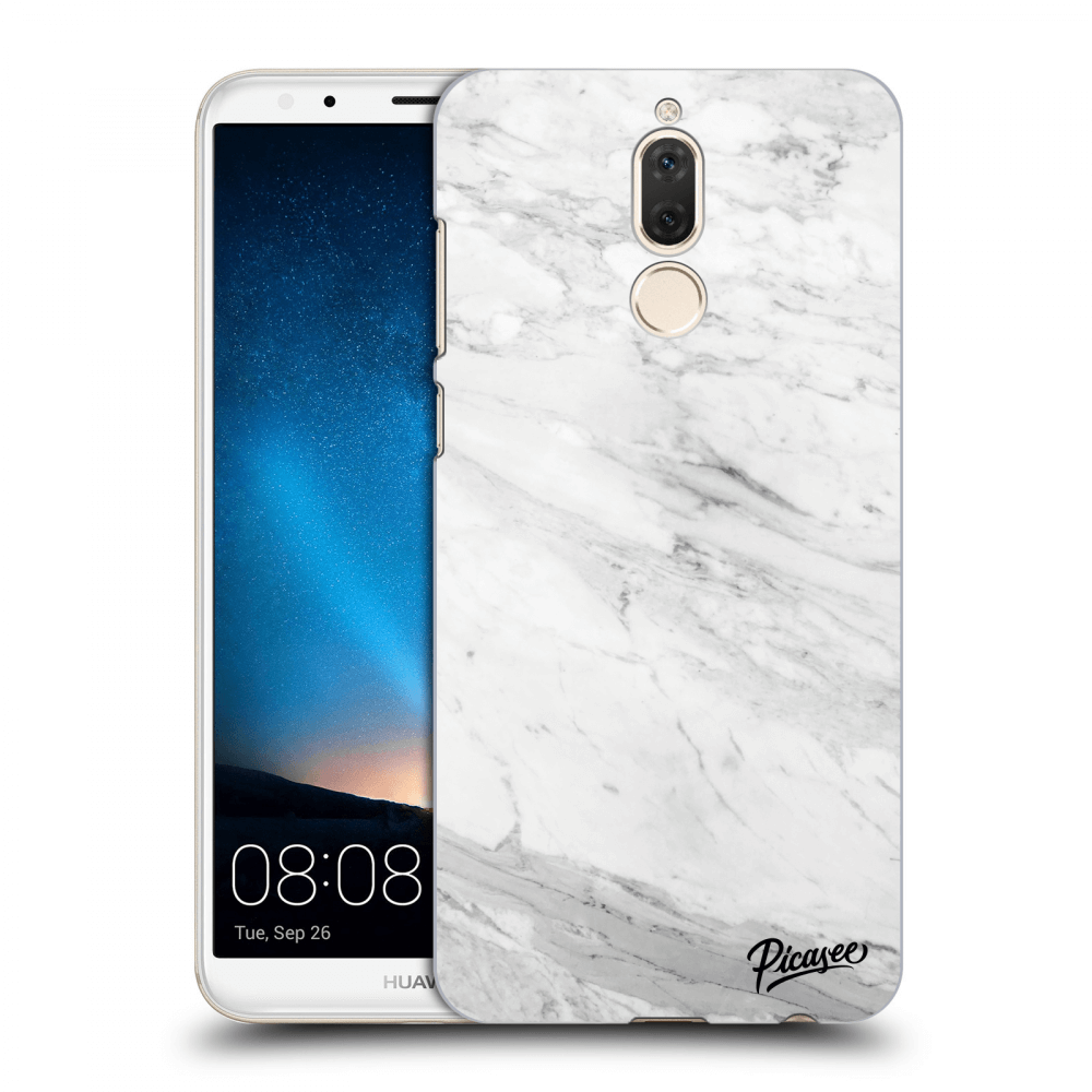 Picasee silikonový průhledný obal pro Huawei Mate 10 Lite - White marble