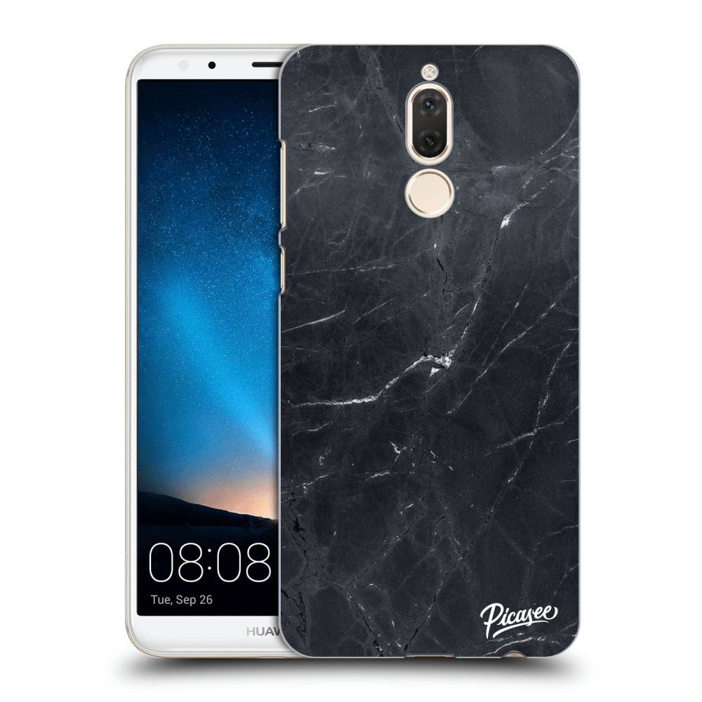 Picasee silikonový průhledný obal pro Huawei Mate 10 Lite - Black marble