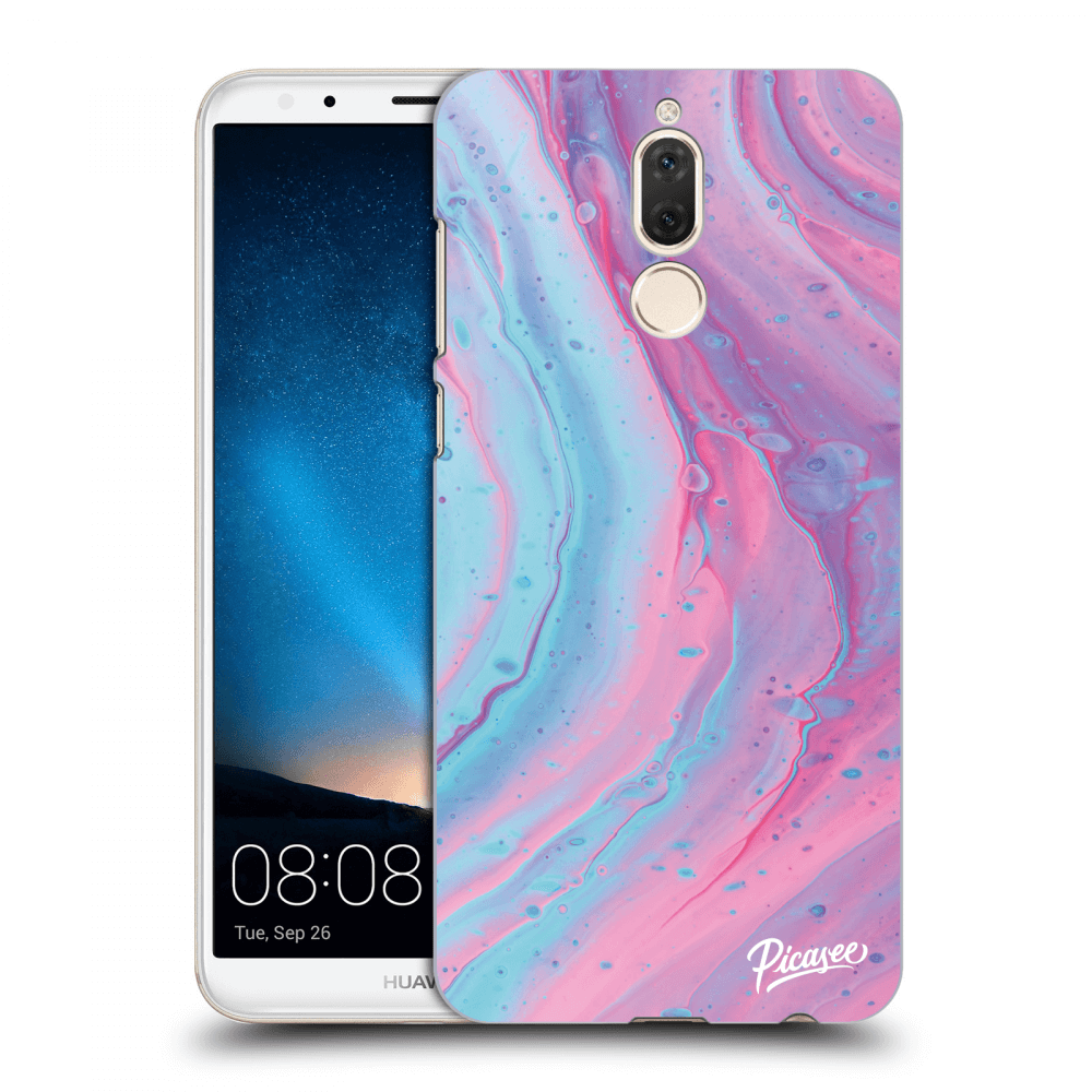 Picasee silikonový průhledný obal pro Huawei Mate 10 Lite - Pink liquid