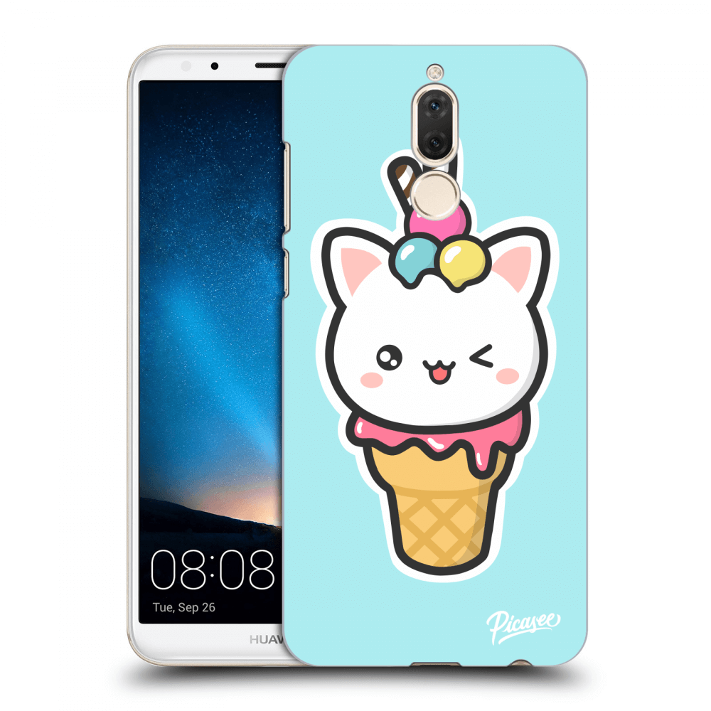 Picasee silikonový mléčný obal pro Huawei Mate 10 Lite - Ice Cream Cat