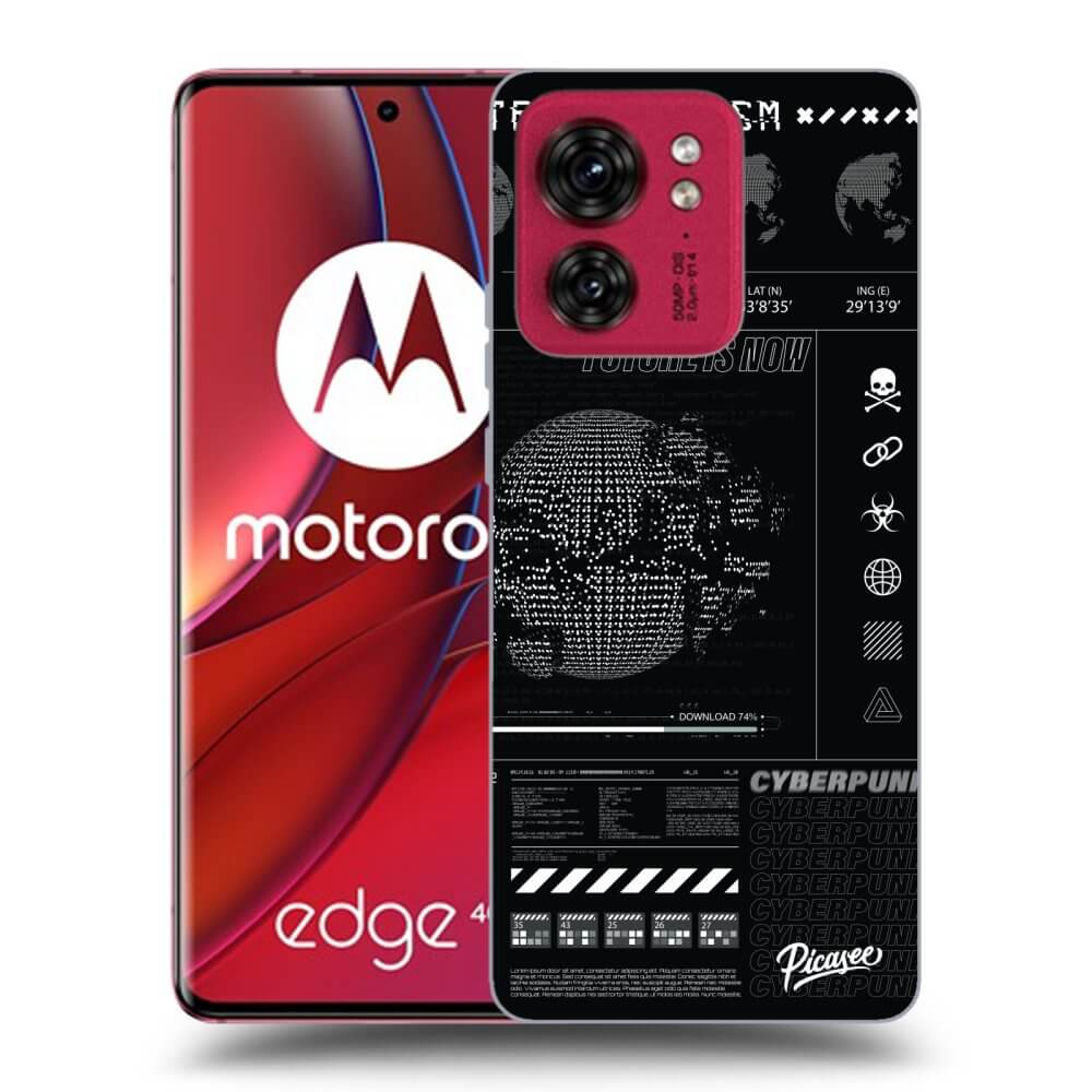 Silikonový černý Obal Pro Motorola Edge 40 - FUTURE