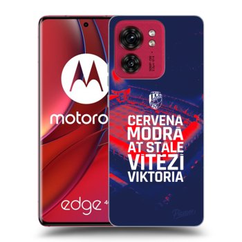 Picasee silikonový černý obal pro Motorola Edge 40 - FC Viktoria Plzeň E
