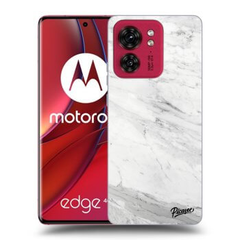 Obal pro Motorola Edge 40 - White marble