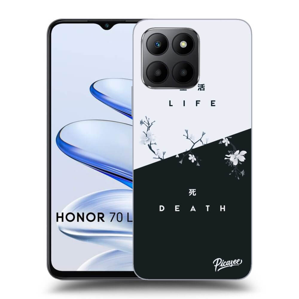 Picasee silikonový černý obal pro Honor 70 Lite - Life - Death