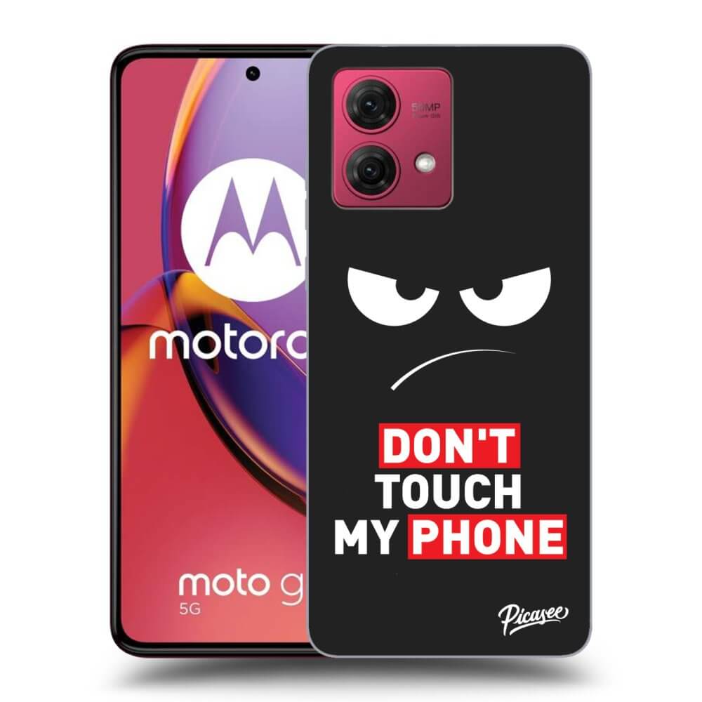 Picasee silikonový černý obal pro Motorola Moto G84 5G - Angry Eyes - Transparent