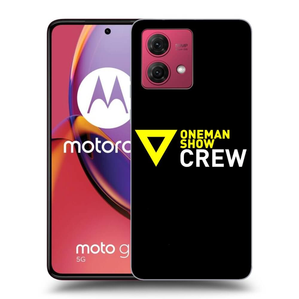 Picasee silikonový černý obal pro Motorola Moto G84 5G - ONEMANSHOW CREW