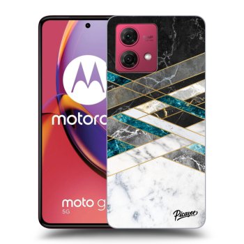 Obal pro Motorola Moto G84 5G - Black & White geometry