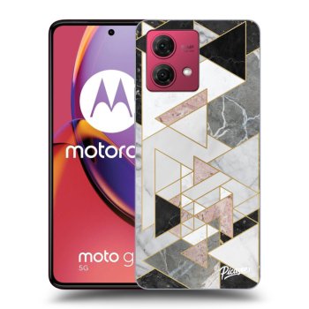 Picasee silikonový černý obal pro Motorola Moto G84 5G - Light geometry