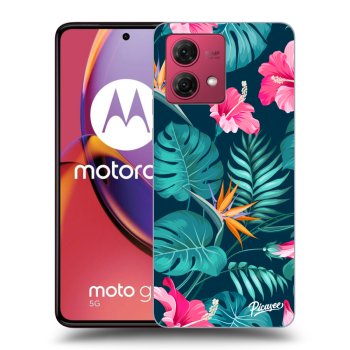 Obal pro Motorola Moto G84 5G - Pink Monstera