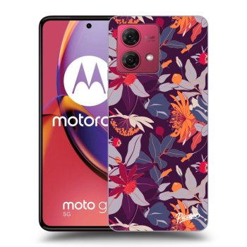 Obal pro Motorola Moto G84 5G - Purple Leaf