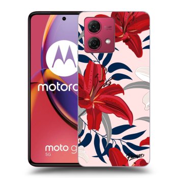 Obal pro Motorola Moto G84 5G - Red Lily