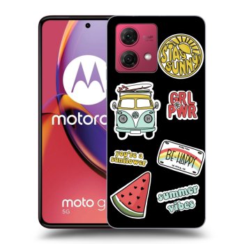 Picasee silikonový černý obal pro Motorola Moto G84 5G - Summer