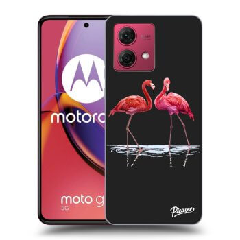 Obal pro Motorola Moto G84 5G - Flamingos couple
