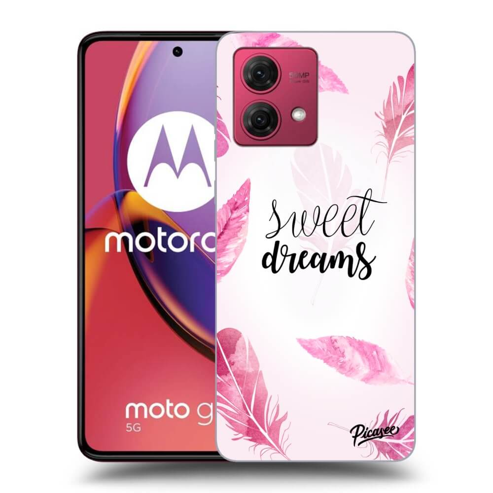 Picasee silikonový černý obal pro Motorola Moto G84 5G - Sweet dreams