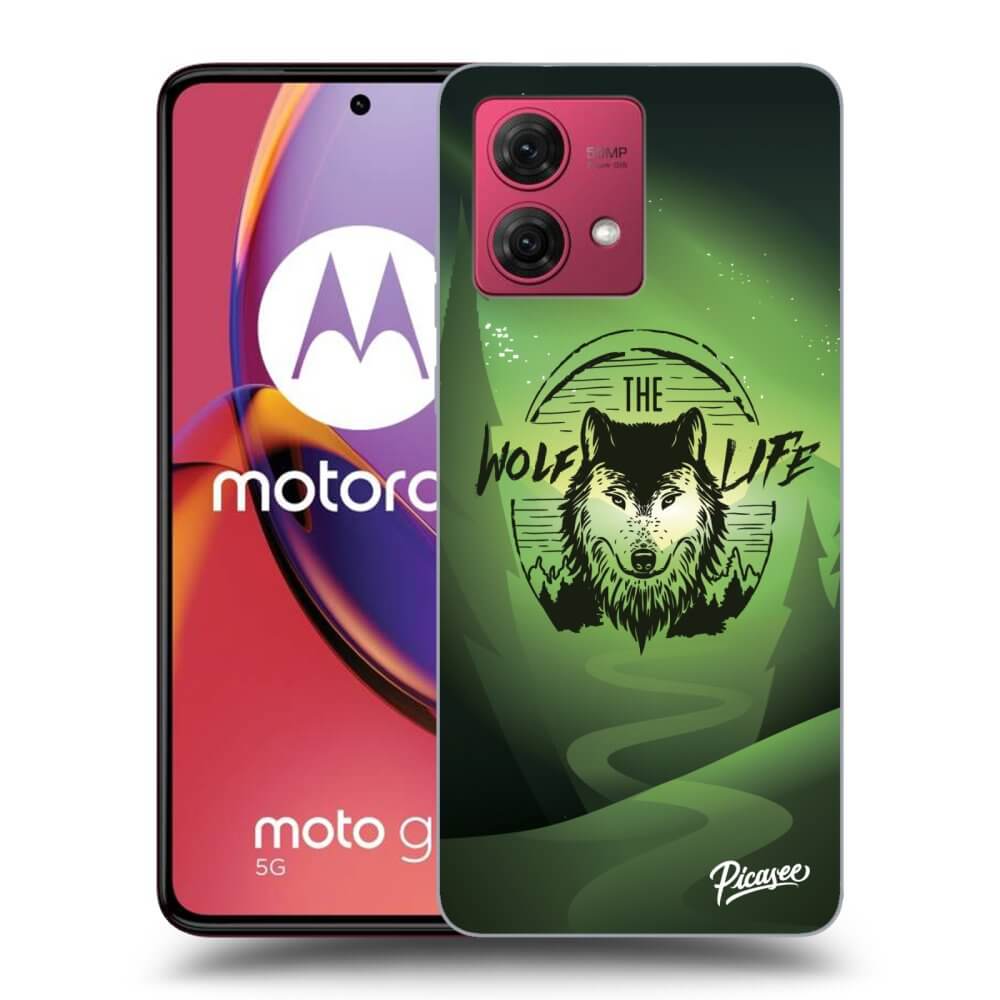 Silikonový Průhledný Obal Pro Motorola Moto G84 5G - Wolf Life