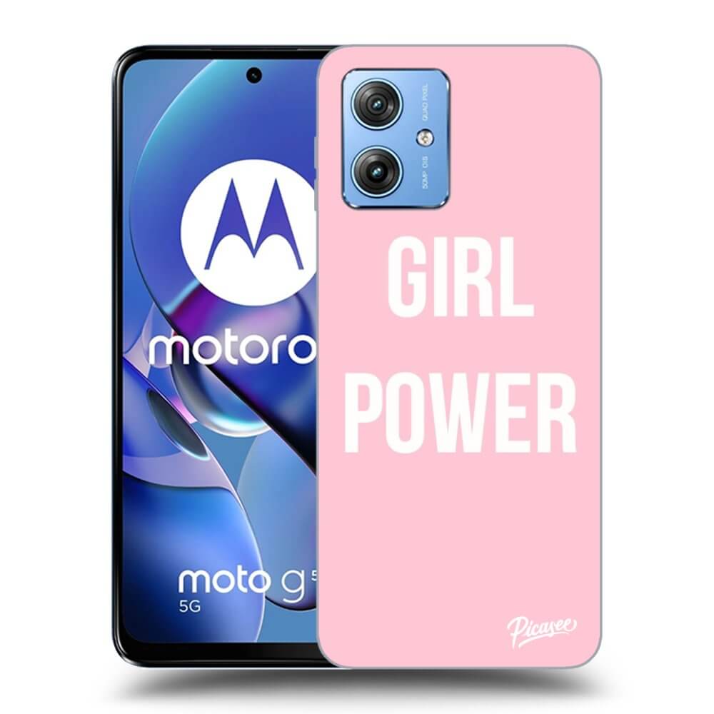 Picasee silikonový černý obal pro Motorola Moto G54 5G - Girl power