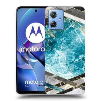 Obal pro Motorola Moto G54 5G - Blue geometry